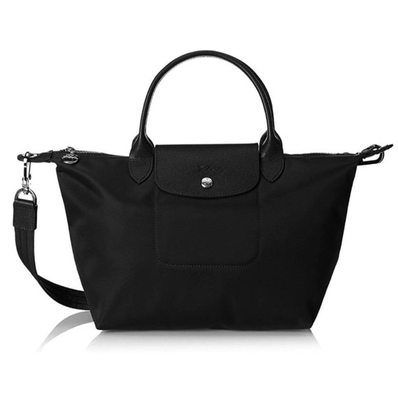 Longchamp Handbags - Longchamp Black Le Pliage Neo Nylon Tote
